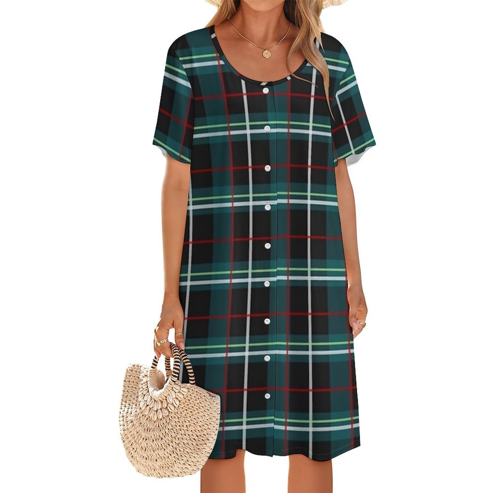 Korean Style A Line Shirt Dress - 프랭키 스타인의 첫 번째 컬렉션 드레스